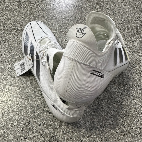 Adidas Adizero Electric Football Cleats Mens Size 13 White IF7426 Low Top Speed - Picture 6 of 8